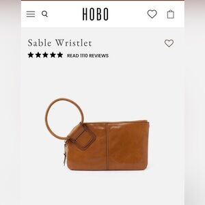 HOBO Sable Wristlet in Tan NWT